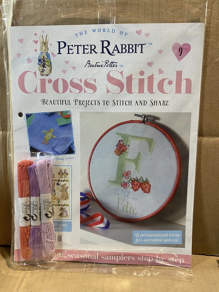 #1 Hachette Beatrix Potter Peter Rabbit Cross Stitch Partwork Collection Issue 1