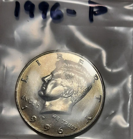 1996-P Kennedy Half Dollar, Circulated but NICE ! Cover