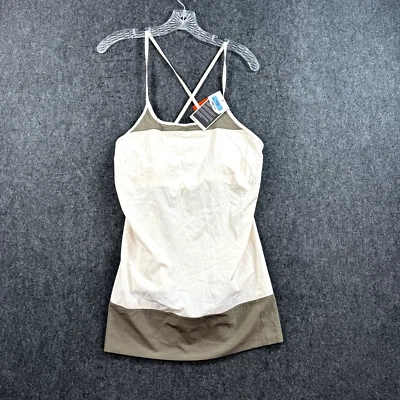 Camiseta sin mangas Nike para mujer mediana beige marrón Dri-Fit correas cruzadas nueva con etiquetas Foto 1 de 4