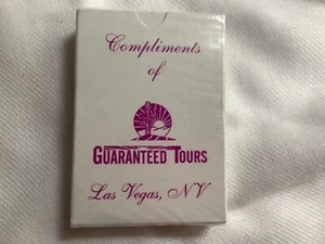 playing cards Las Vegsa advertising Guaranteed tour unopened - Picture 1 of 4