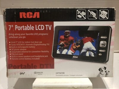 RCA Portable Digital LCD TV 7" Screen DPTM70R - Antenna Not Included  - Image 1 of 4