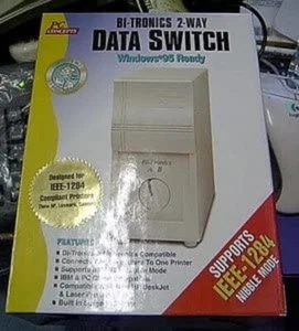2-Way A/B I/O DB25 Parallel Printer Manual Rotary Switch Box Serial NEW IN BOX - Picture 1 of 2