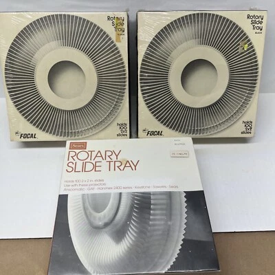 Lot of 3 Vintage Sears & Focal Rotary 80 Slide Tray for Sawyers GAF Ansco NOS - Image 1 of 4