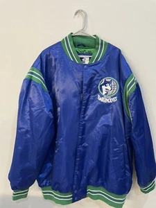 Starter Minnesota Timberwolves NBA Button-up Bomber Jacket Men's Size 5XL - Picture 1 of 7