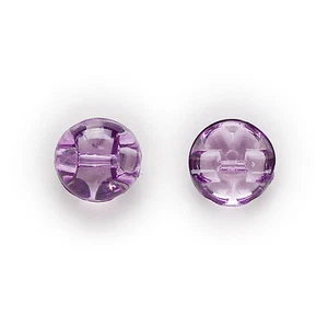 50pcs Transparent Round Acrylic Buttons Decor Clothing Sewing Scrapbooking 12mm - Picture 1 of 27