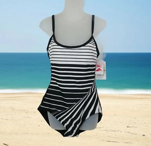 Maxine Of Hollywood Women's One Piece Swimsuit Size 12 Tummy Control - Picture 1 of 12