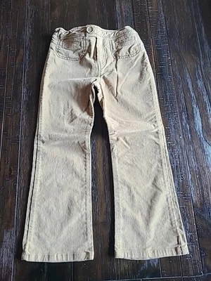 Pantalones de Pana Vintage Greendog Tostados Cintura Ajustable Pierna Ancha Niñas Talla 6 Foto 1 de 4