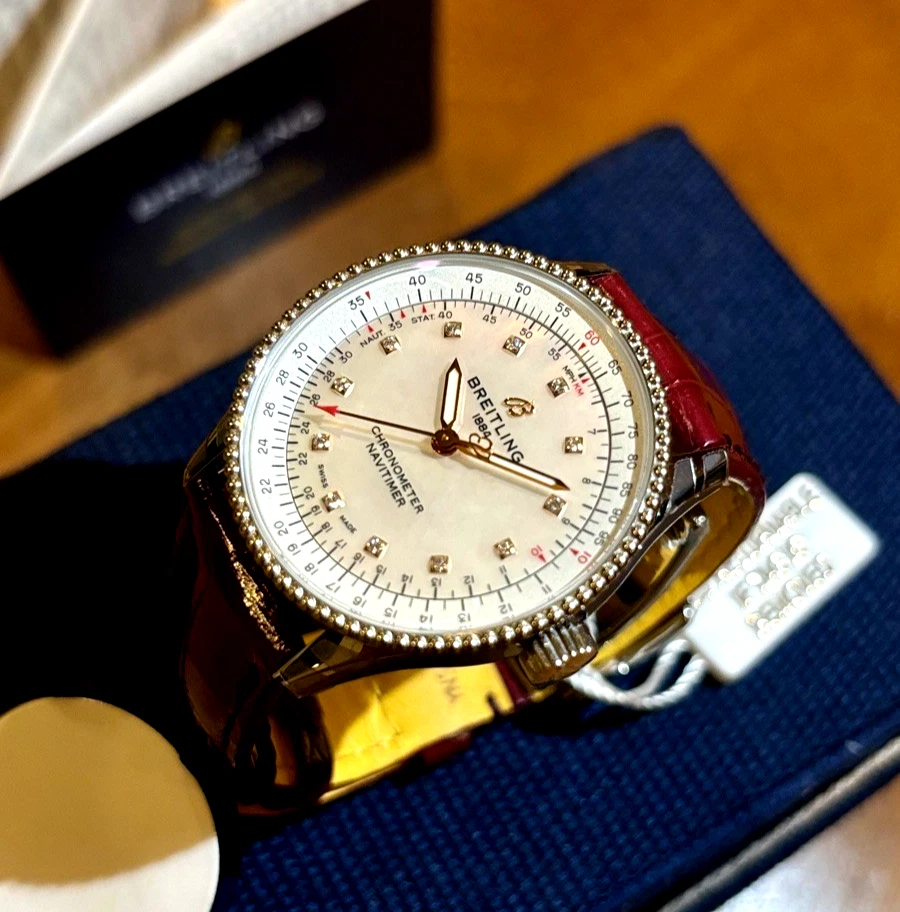Breitling Navitimer Automatic 35mm Steel Ladies Strap Watch A17395211A1P2 - Image 1 of 4