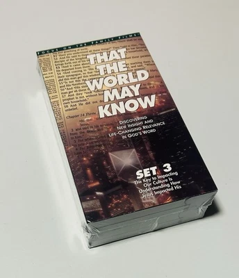 That the World May Know Vol 3-Lessons 11-18 2-VHS 1996-RARE-New Sealed-Free Ship - Image 1 of 3