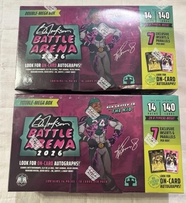 2026 Bo Jackson Battle Arena Ken Griffey Jr Edition Set Double-Mega Box x2   - Image 1 of 3