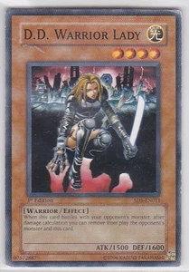 JP) Yugioh - Konami - Yu-Gi-Uh! - D.D. Warrior Lady - SD5-DE011 - Sammelkarte - Bild 1 von 2