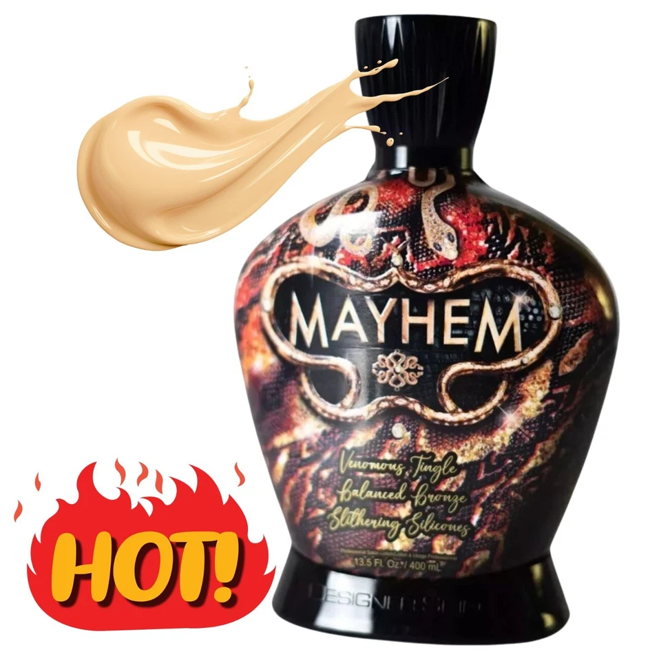 Diseñador Skin Mayhem Hot🔥Tingle Bronceador Chisporroteante Oscuro Bronceador Cama Loción *OFERTA Foto 1 de 1