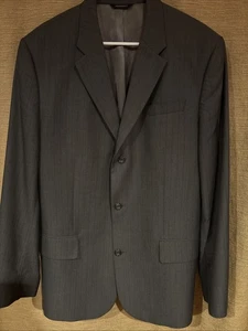 Banana Republic Herren Nadelstreifen 44 L Jacke grau Polyestermischung - Bild 1 von 5