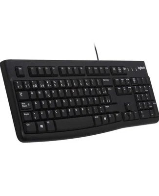 Wired Keyboard For PC Logitech K120 Business Pc Keyboard Qwerty Spanish Layout - Image 1 of 2