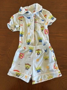 2020 Disney Store Toy Story Alien Pixar Remix Pajama Set Shorts Set 2T - Picture 1 of 5