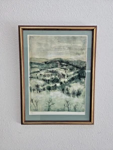 Bernard Gantner Signed Lithograph Dans Les Vosges 1972 Limited Numbered Framed - Picture 1 of 10