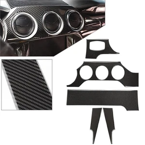 Revestimiento interior de fibra de carbono revestimiento del salpicadero para Ford Mustang 2015-2019 - Imagen 1 de 7
