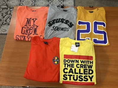 Stussy Мужская футболка с коротким рукавом упаковка из 5 размер средний - Изображение 1 из 4