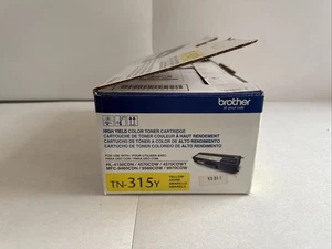 Brother TN315Y High Yield Yellow Toner Cartridge - Open Box Factory Sealed Bag - Picture 1 of 3