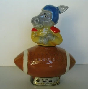 Vintage Political Democrat Donkey Football Jim Beam 1972 Decanter - Picture 1 of 7