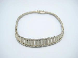 SU Sterling Silver Chain 8.5mm Link Bracelet 8" - Picture 1 of 6