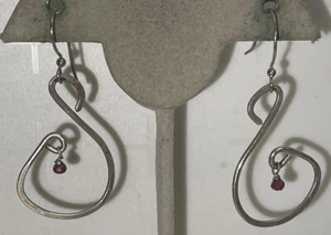 Vintage Silber Haken Ohrringe YC-43 - Bild 1 von 7