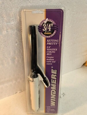 Windmere_3/4"Non Stick Barrel_Dual Heat Curling Iron_white SP-IT-CP/343 - Image 1 of 2