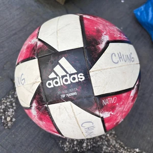 Adidas Nativo MLS Soccer  Ball NFHS Match Ball Replica Size 5 Black White Red - Picture 1 of 5