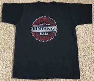 Bintang Bali Pilsener Bier Indonesien schwarzes doppelseitiges T-Shirt Gr. XL - Bild 1 von 5