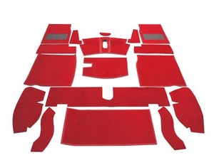 Juego de alfombras rojas de repuesto para automóvil - alta calidad (para adaptarse a MG Midget 1968-1980) - Imagen 1 de 1