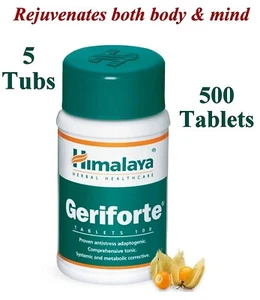 5 X 100 (500 Tablets) GERIFORTE Himalaya Herbal Natural Effective - Picture 1 of 1