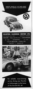 1962 Porsche RS-60 & Volkswagen Beetle Original Dealer Ad - Picture 1 of 1