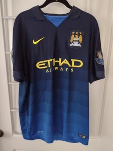 MANCHESTER CITY 2014 MANGALA #20 FOOTBALL SOCCER JERSEY NIKE 611051-476 sz L - Picture 1 of 13