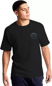 Champion Herren Baumwolle mittelschwer Herren Rundhalsausschnitt T-Shirt schwarze Farbe Größe Small - Bild 1 von 2