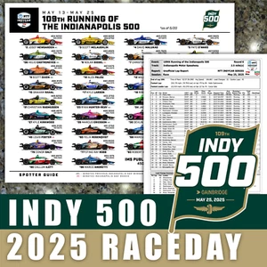 Indy 500 2025 - Programa Guía de Observadores Raceday Medios Oficiales Resultados de Carrera PALOU - Imagen 1 de 4