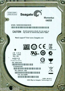 SEAGATE SATA 640GB ST9640423AS P/N 9ZW144-500 F/W 0001SDM1 WU 5WS - Picture 1 of 1