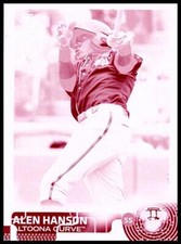 2015 Topps Pro Debut Alen Hanson Printing Plate Magenta 1/1 #198 Altoona Curve