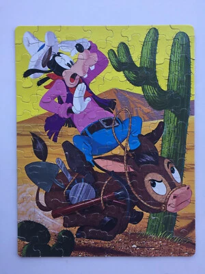 Vintage Walt Disney  GOOFY 100 piece Puzzle by Whitman   Complete - Image 1 of 4