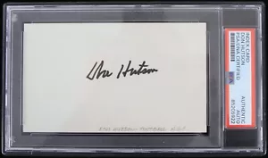 1935-45 Don Hutson Green Bay Packers Signed Index Card (PSA/DNA Slabbed) - Picture 1 of 1
