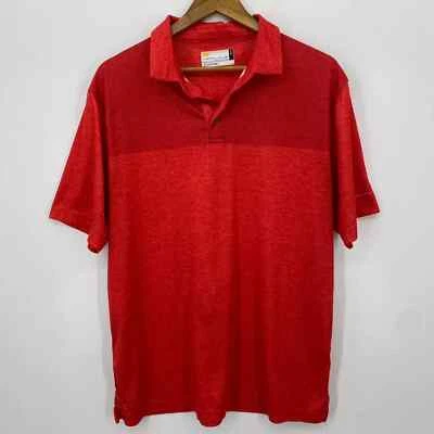 Nicklaus Polo Shirt Men's Size L Red Short Sleeve Collared Golf Moisture Wicking - Image 1 of 4