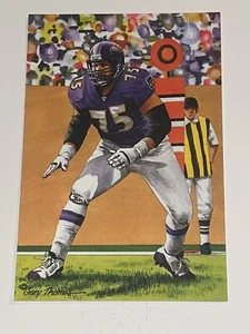 Jonathan Ogden HOF Legend Hall Of Fame Legend UNSIGNED GOAL LINE ART GLA CARD - Picture 1 of 2