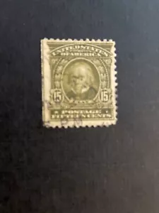 US Stamp Scott #309 Single 1903 Henry Clay 15c light Cancel Used Ng SCV $12.75 - Picture 1 of 2