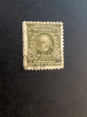 US Stamp Scott #309 Single 1903 Henry Clay 15c light Cancel Used  Ng  SCV $12.75 - Image 1 of 2