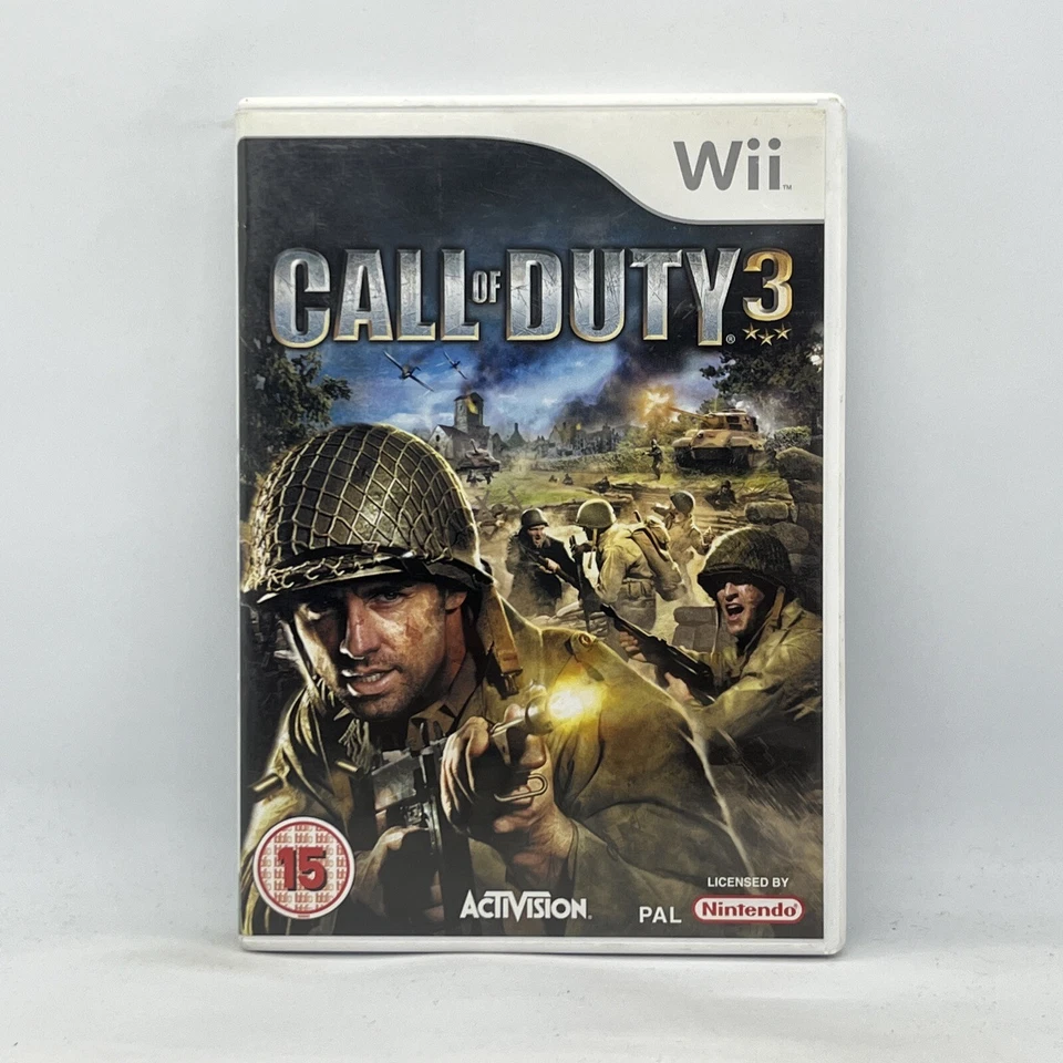 Call of Duty 3 Three III COD Wii Nintendo Game Free Tracked Post PAL - Image 1 of 4