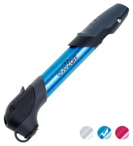 EyezOff GP96 Alloy Mini Fahrradpumpe (schwarz/blau Aluminium) mit Halterung - Bild 1 von 4