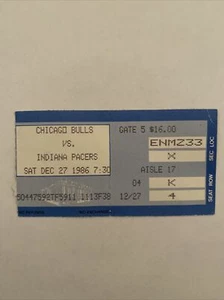 Chicago Bulls Jordan 44pts Vintage Memorabilia & Ticket Stub Private Collection - Bild 1 von 1