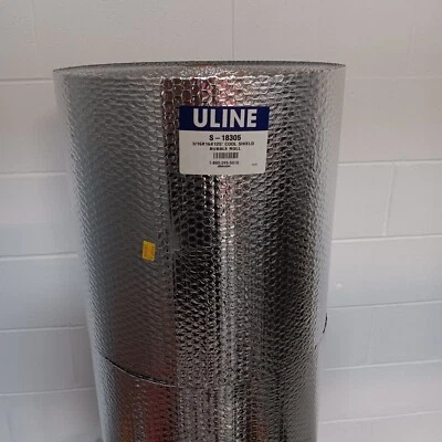 16" x 125' Cool Shield Bubble Roll Silver 3/16" Bubble Foil Insulation Thermal - Image 1 of 4
