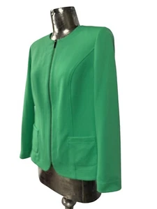 Barbara Lebek Jacke Mantel Größe 14 NEU Damen Grün Urban Basics Reißverschluss EU42 UVP120€ - Bild 1 von 13