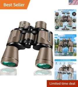 20x50 Waterproof Binoculars Adults High Power For Bird Watching Hunting - Picture 1 of 11