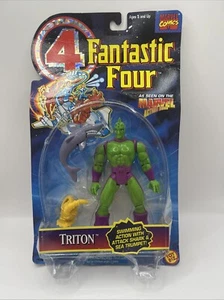 Vintage Marvel Comics Fantastic Four Triton Action Figure Toybiz 1995 - NIP! - Picture 1 of 11